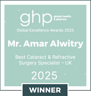 ghp Global Excellence Awards 2025 - Mr Amar Alwitry - Best Cataract & Refactive Surgery Specialist UK
